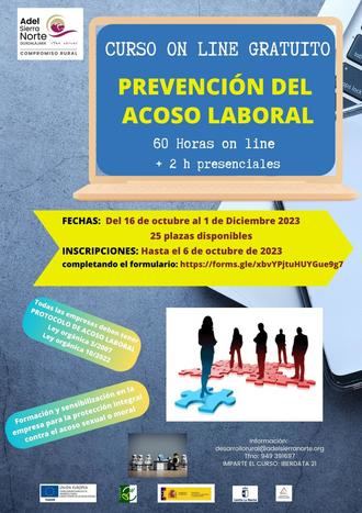 ADEL acerca a las empresas locales un Curso online gratuito sobre prevención del acoso laboral