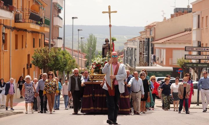Los agricultores de Cabanillas volvieron a festejar a San Isidro en las calles