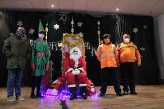 Papa Noel recogió las cartas de los niños y niñas de Albalate