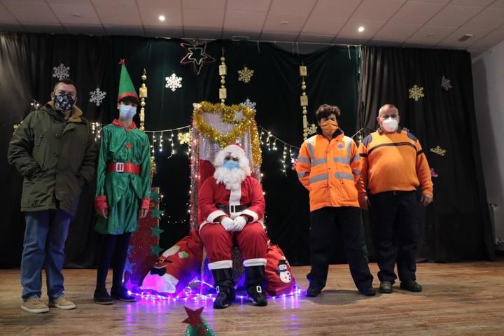 Papa Noel recogió las cartas de los niños y niñas de Albalate