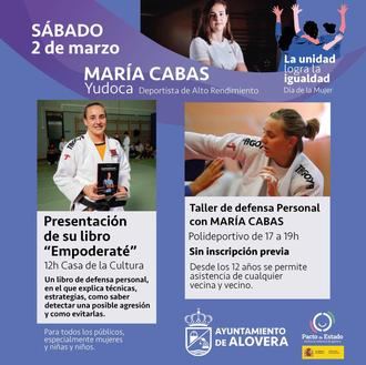 La yudoca internacional María Cabas presenta su libro "Empodérate" en la biblioteca de Alovera