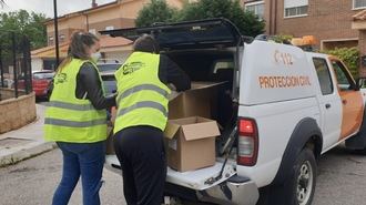 Alovera comienza la distribución de cinco mascarillas a todos los vecinos durante dos días