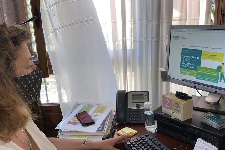 Alovera activa la reserva online para recogida a domicilio de restos de poda o enseres