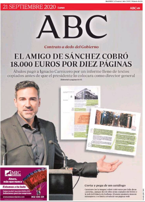 DENUNCIA : El ministro Ábalos pagó 18.000 euros al mejor amigo del presidente Sánchez por un informe de ¡diez páginas! lleno de 