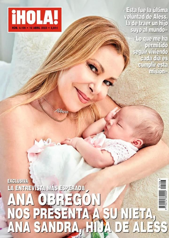 Ana Obregón dice en ¡HOLA! que la niña nacida por gestación subrogada es en realidad...su nieta