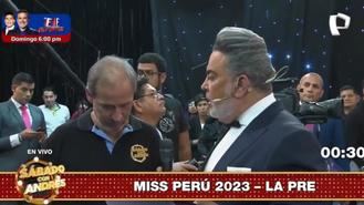 El presentador peruano Andrés Hurtado despide en directo a un miembro de producción de su programa... por una errata