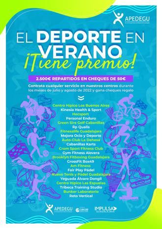 APEDEGU presenta su campaña "El Deporte en Verano tiene Premio"