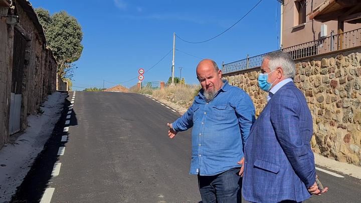 La Diputación de Guadalajara arregla la carretera de Rueda de la Sierra a Torrubia