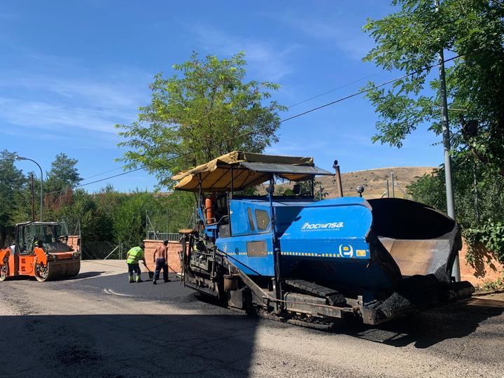 Operación asfalto, en el Barrio de la Fuente Nueva de Sigüenza