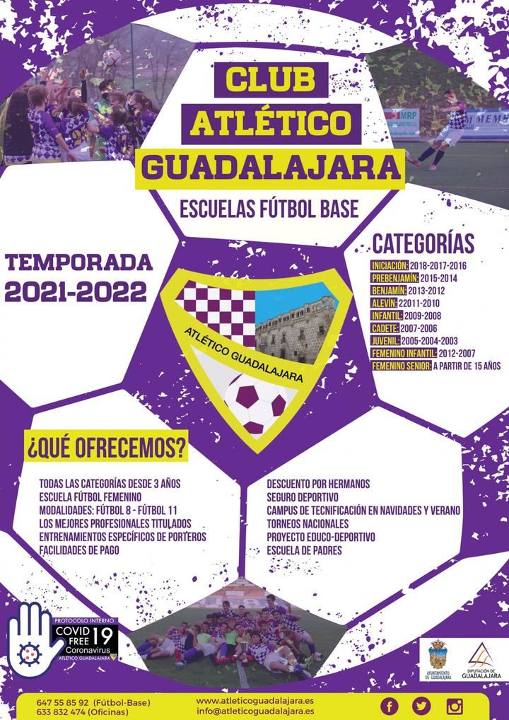 Abierto el plazo de inscripción en el Atlético Guadalajara para la próxima temporada