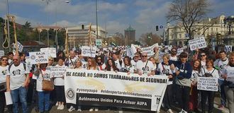 Cambio de fecha de la gran Manifestación de los autónomos, será el 16 de abril en Madrid