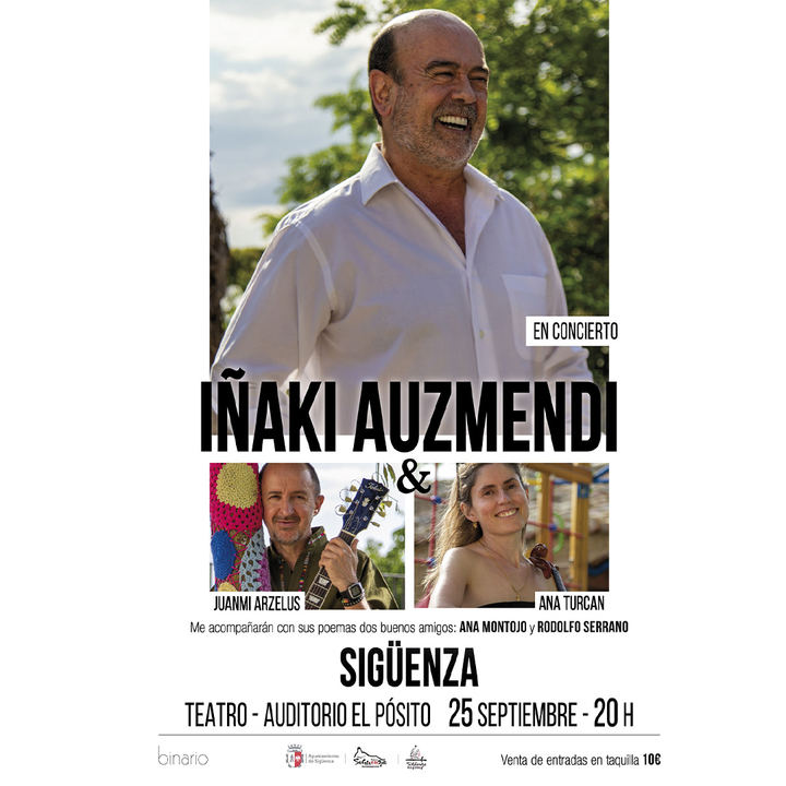 El cantautor Iñaki Auzmendi, este sábado en Sigüenza