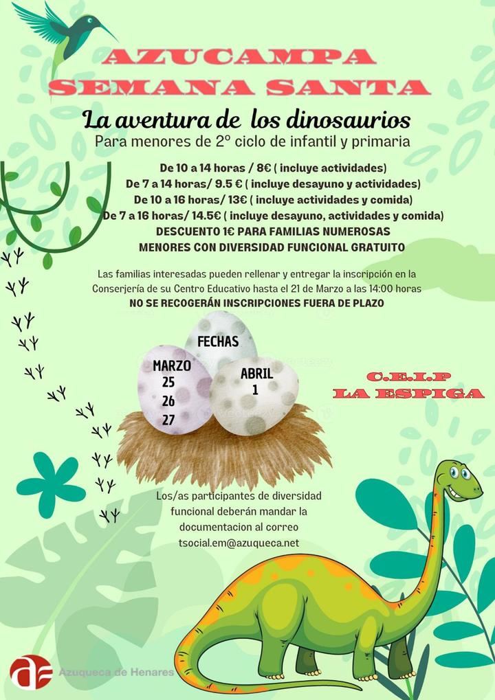 El Ayuntamiento de Azuqueca organiza una nueva edición de 'AzuCampa' para las vacaciones escolares de Semana Santa