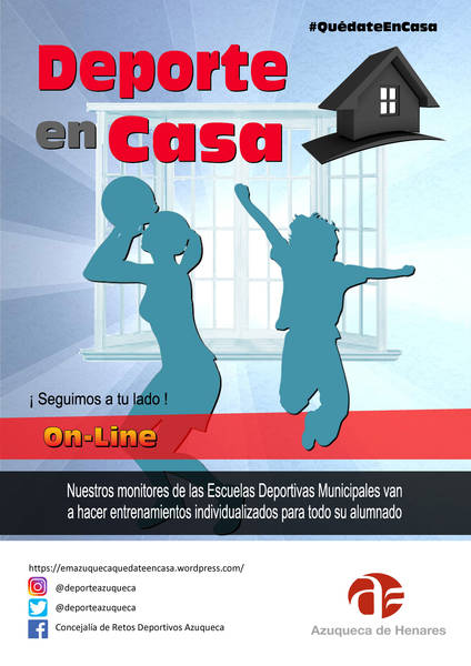 El Ayuntamiento de Azuqueca lanza ‘Deporte en casa’ con entrenamientos individualizados para el alumnado de las Escuelas Municipales