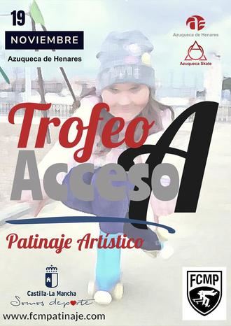 El Club Azuqueca Skate se presenta con la organización del Trofeo Acceso A de patinaje artístico