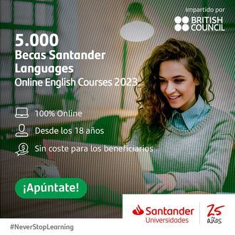 El Banco Santander ofrece 5.000 becas para aprender inglés