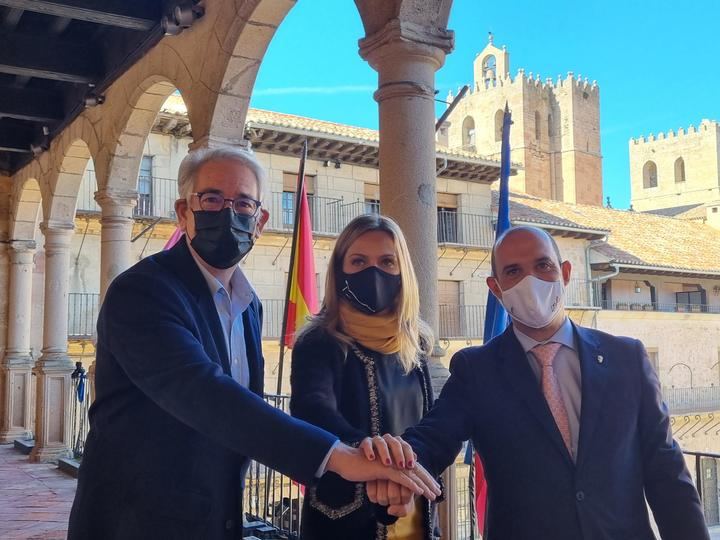 Bellido felicita a la candidatura de Sigüenza y Atienza: “Estamos en Champions y con el apoyo de toda Castilla-La Mancha lo vamos a conseguir”