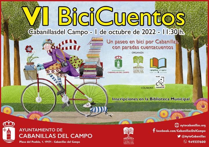 Tres años después, el Bicicuentos regresa a Cabanillas con su sexta edición, el sábado 1 de octubre