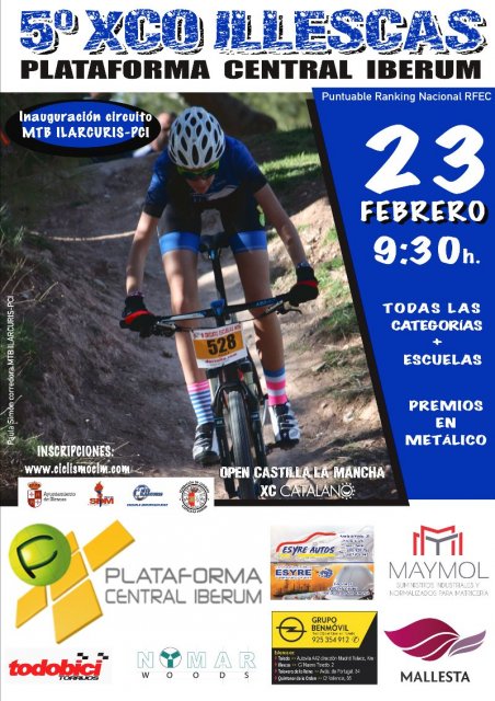 El V Open XCO lllescas inaugurará oficialmente el circuito BTT de Plataforma Central Iberum