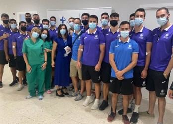 La Clínica La Antigua vuelve a colaborar en las pruebas médicas de los jugadores del Balonmano Guadalajara antes del comienzo de la temporada