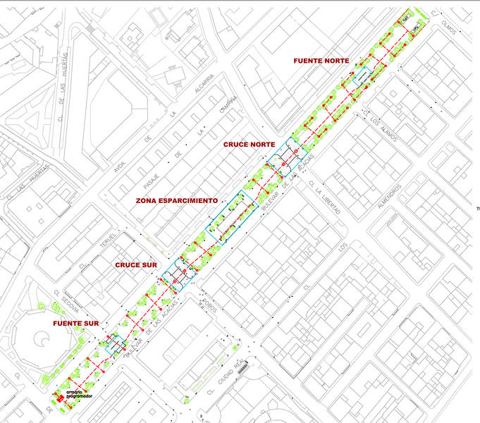 El Ayuntamiento de Azuqueca licita la obra de remodelación del Bulevar de las Acacias, que tendrá financiación FEDER