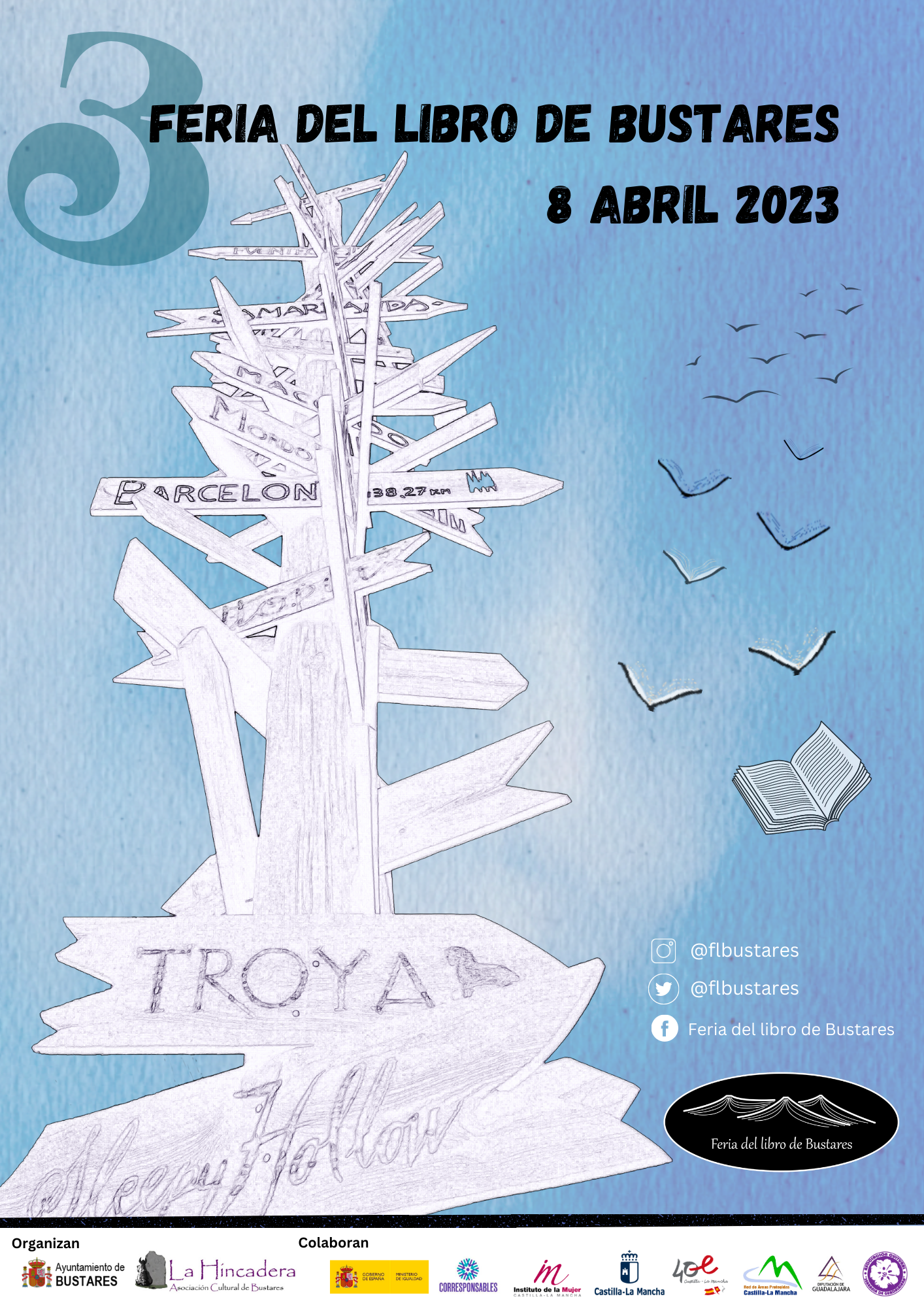 La literatura vuelve a Bustares el s&#225;bado 8 de abril en su tercera Feria del Libro 
