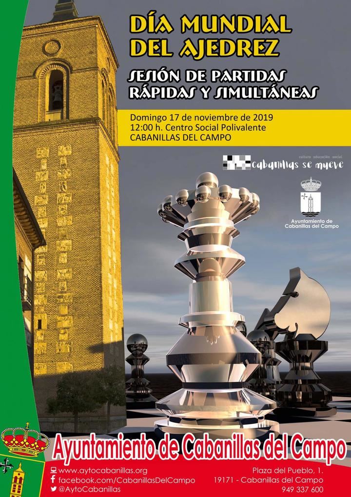 Cabanillas celebra el próximo domingo el Día Mundial del Ajedrez