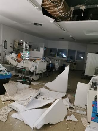 EL ESCÁNDALO DE LA SANIDAD DE PAGE EN CLM : Se cae el techo de la UCI del Hospital Virgen de la Luz de Cuenca