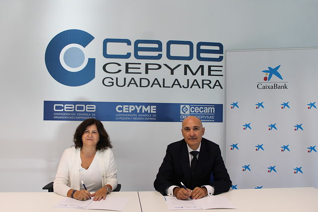 CaixaBank y CEOE-CEPYME Guadalajara renuevan su colaboración para apoyar la financiación y la competitividad empresarial en la provincia