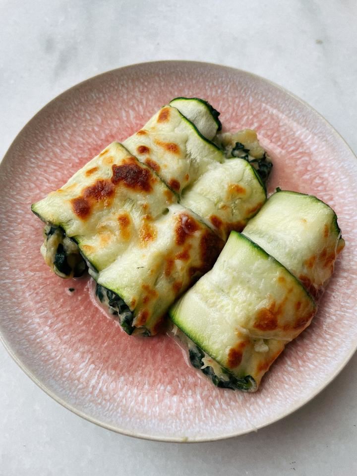 Canelones de calabacín y bacalao: la receta que no esperabas