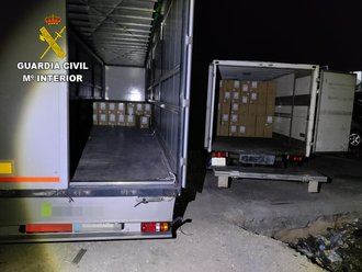 La Guardia Civil de Toledo recupera 150 cajas de ropa robadas de un semirremolque estacionado en un área de descanso de la A4