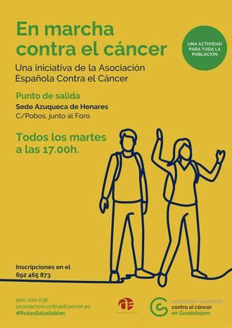 La Asociación Española contra el Cáncer en Azuqueca lanza el programa “En marcha contra el cáncer”