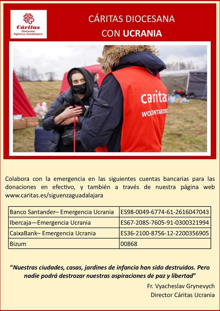Respuesta de Cáritas Diocesana a la Emergencia en Ucrania. 11 de marzo de 2022