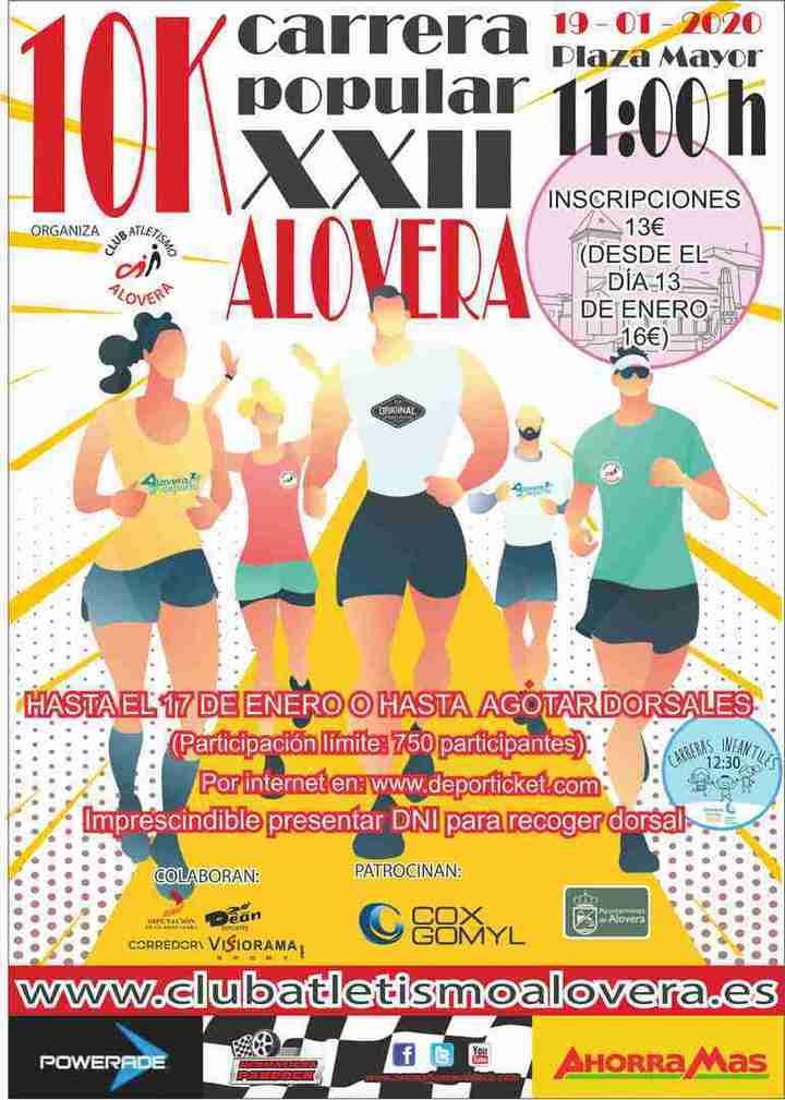 Abiertas las inscripciones para la XXII Carrera Popular de Alovera