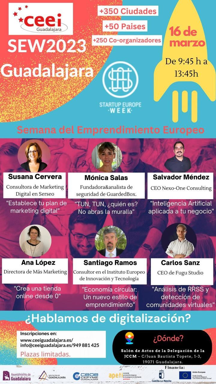 El CEEI GUADALAJARA participa en la Semana Europea del Emprendimiento