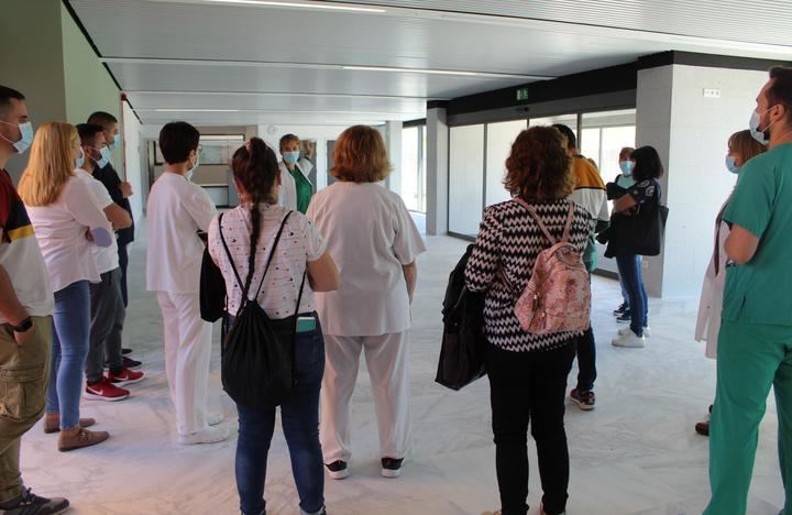 Más de 300 profesionales del Área Integrada de Guadalajara han podido recorrer ya las instalaciones del edificio de ampliación del Hospital Universitario de Guadalajara
