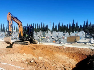Se inician las obras de ampliación del cementerio municipal de Azuqueca