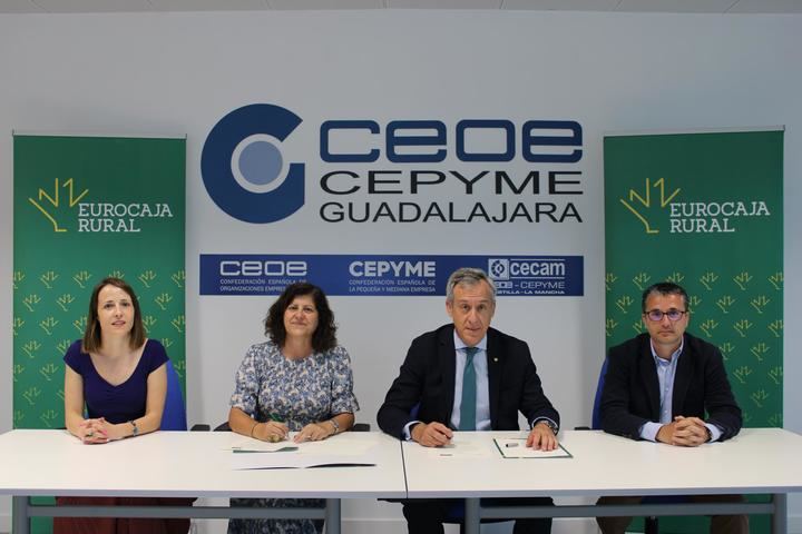 Eurocaja Rural y CEOE-CEPYME Guadalajara, unidos de nuevo en favor del impulso económico de la provincia de Guadalajara