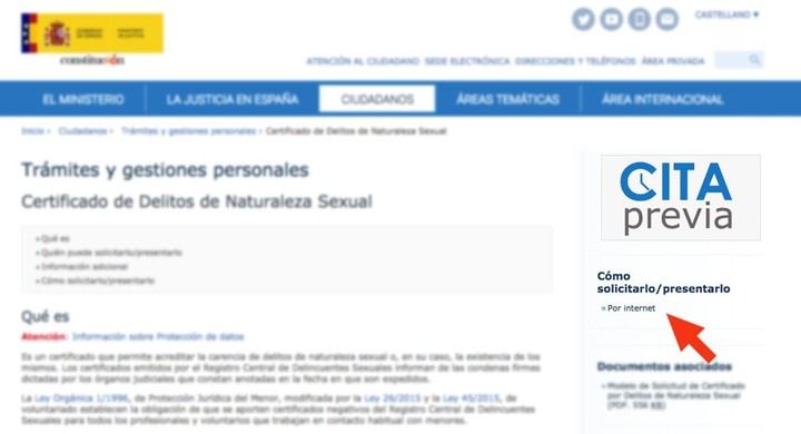 El Ministerio de Justicia recuerda la obligación de presentar el certificado de delitos sexuales para las actividades relacionadas con menores