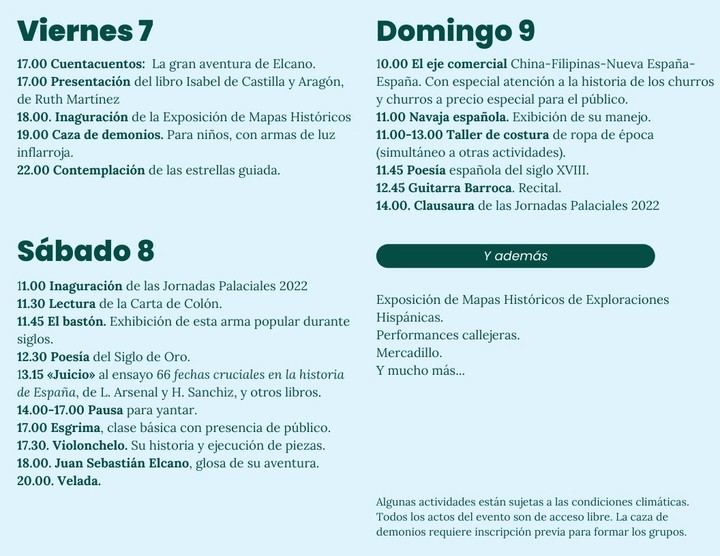 7, 8 y 9 de octubre, II Jornadas Palaciales de Cogolludo