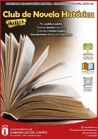 La Biblioteca León Gil de Cabanillas lanza un nuevo «Club de Novela Histórica», dentro de su Programa de Animación Lectora