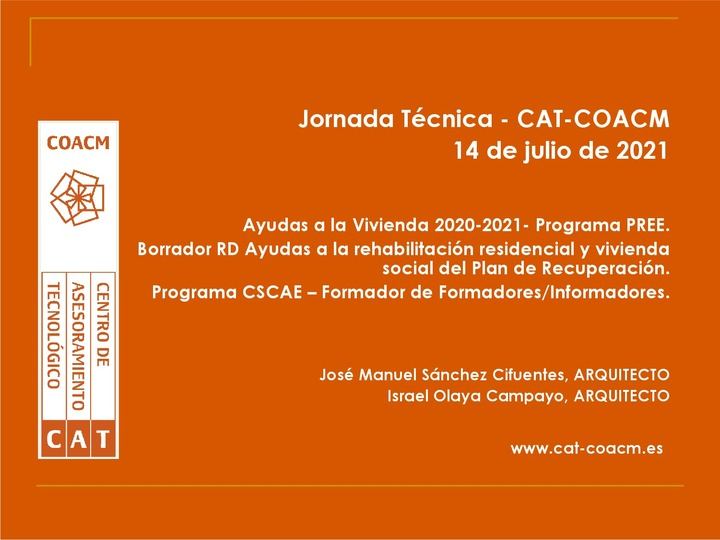 COACM continúa su labor formativa con la celebración de la tercera Jornada sobre ayudas a la rehabilitación