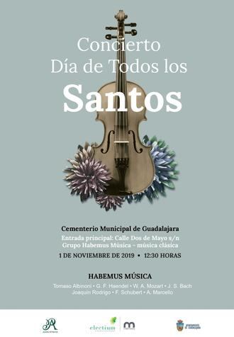 Por segundo año consecutivo, el cementerio de Guadalajara acogerá un concierto de música clásica en el Día de Todos los Santos