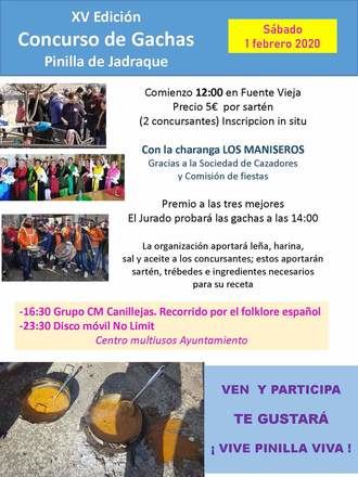 XV Edición Concurso de Gachas Pinilla de Jadraque