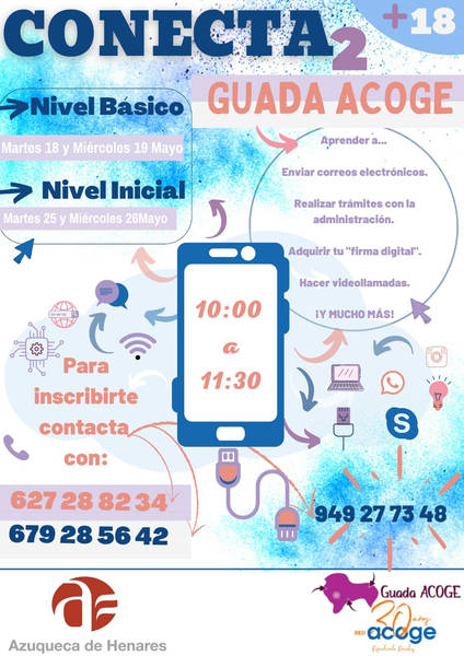 Abierta en Azuqueca la inscripción en 'Conecta2' para formar en nuevas tecnologías