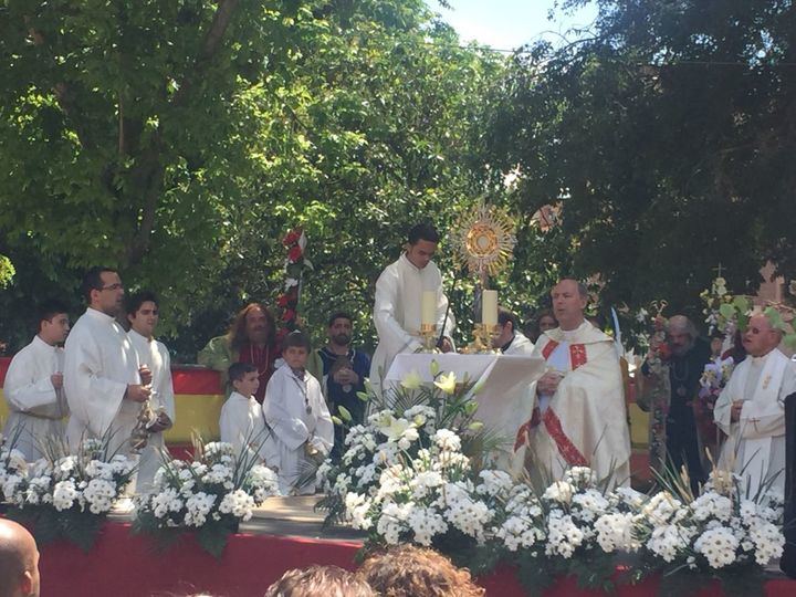 El Corpus Christi en la concatedral de Santa María La Mayor en Guadalajara. Foto : EDUARDO BONILLA