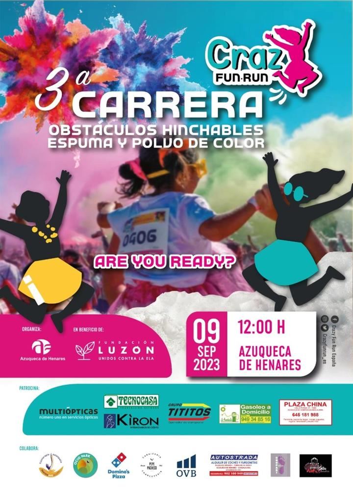 La Crazy Fun Run vuelve a Azuqueca el 9 de septiembre