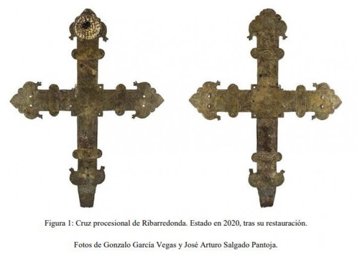 Tesoros ocultos en la Guadalajara rural: Hallada en Ribarredonda una cruz procesional gótica única en la provincia