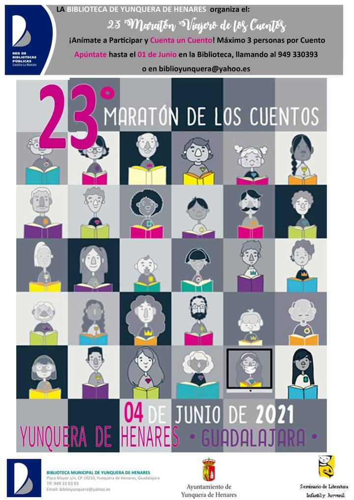 Yunquera de Henares celebrará su 23º Maratón Viajero de los Cuentos el próximo 4 de junio