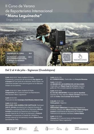 II Curso de Verano de Reporterismo Internacional “Manu Leguineche”
